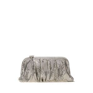Benedetta Bruzziches Women Silver Metal Knit Large Venus Clutch